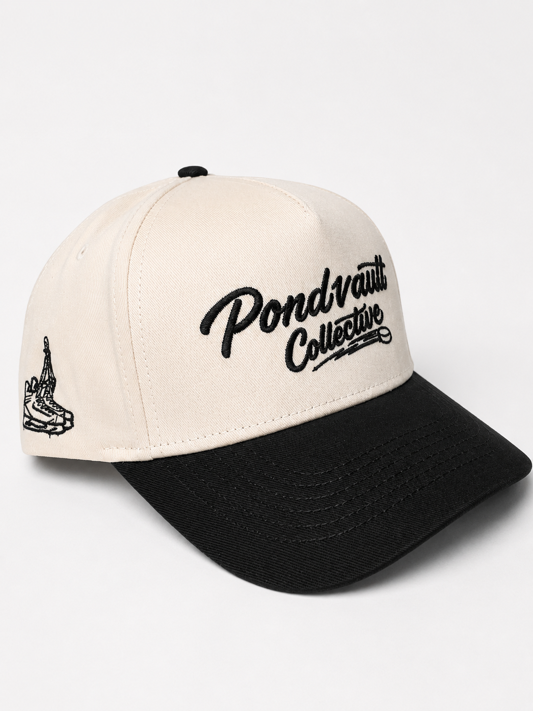 Two-Tone Cream and Black