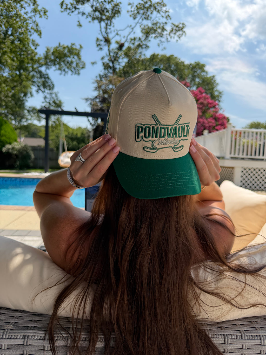 Two-Tone Green Snap Back